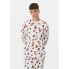 Бавовняний піжамний світшот Primark Cotton Dog Print Family Christmas L для дому та сну Білий (8549)