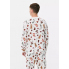 Бавовняний піжамний світшот Primark Cotton Dog Print Family Christmas L для дому та сну Білий (8549)