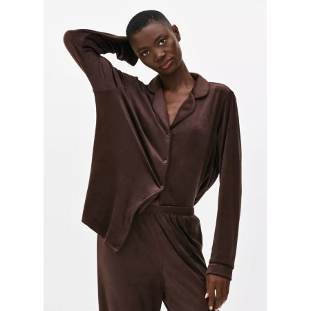 Плюшева піжамна сорочка Primark Soft Touch Boyfriend Pyjamas L для дому та сну Коричневий (8568) Плюшева піжамна сорочка Primark Soft Touch Boyfriend Pyjamas L для дому та сну Коричневий (8568)