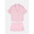 Сатиновий піжамний Primark Satin Printed Boyfriend Short Pyjama Set XXL Домашній комплект Рожевий (8576)