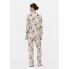 Жіночі піжамні штани Primark Cosy Printed Boyfriend Pyjamas Bottoms XS для сну та дому Бежевий (8832)
