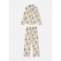 Піжама Primark Cosy Printed Boyfriend Pyjamas М Домашній комплект Кавовий (8577)
