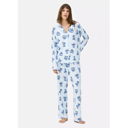 Піжама Primark Cosy Printed Boyfriend Pyjamas XS Домашній комплект Блакитний (8578)