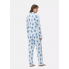 Жіночі піжамні штани Primark Cosy Printed Boyfriend Pyjamas Bottoms XXS для сну та дому Блакитний (8791)