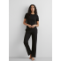 Жіноча Піжама Primark Jersey Straight Leg Pyjama Set XXS Комплект для дома и сна Чорний (8586)