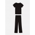 Жіноча Піжама Primark Jersey Straight Leg Pyjama Set XXS Комплект для дома и сна Чорний (8586)