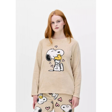 Плюшевий Піжамний світшот Primark Fleece Pyjama XXL Бежевий (8590) Плюшевий Піжамний світшот Primark Fleece Pyjama XXL Бежевий (8590)