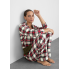 Жіночі піжамні штани Primark Wide Leg Pajama Bottoms L для сну та дому Червоний (8761)