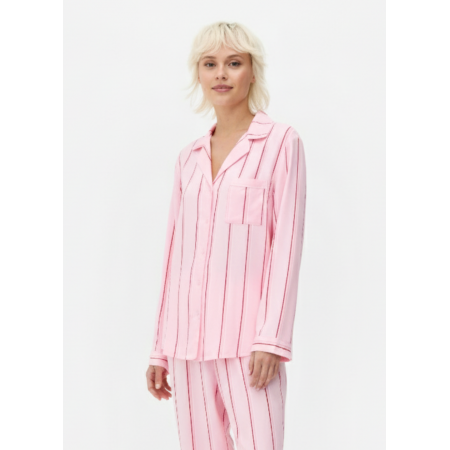 Жіноча Піжамна сорочка Primark Twill Boyfriend Pyjama XS для дому та сну Рожевий (8605) Жіноча Піжамна сорочка Primark Twill Boyfriend Pyjama XS для дому та сну Рожевий (8605)