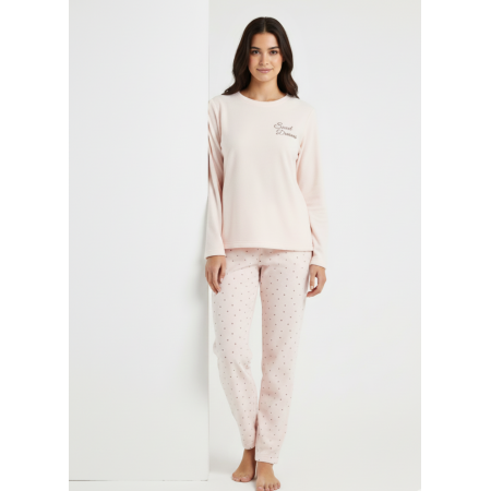 М'яка Плюшева Піжама Primark Microfleece Pyjama Set XL Домашній комплект Пудровий (8611)