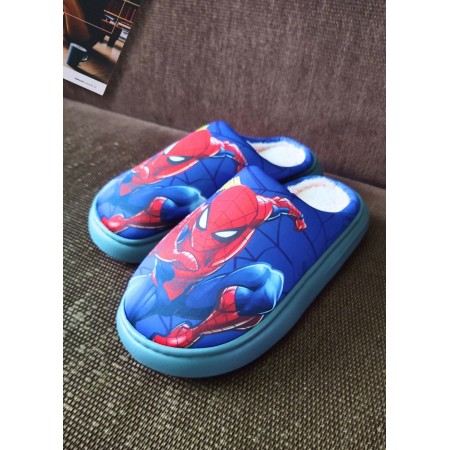 Теплые комнатные тапочки FS Warm Children Spider-Man 42 (40) Синий (7240)