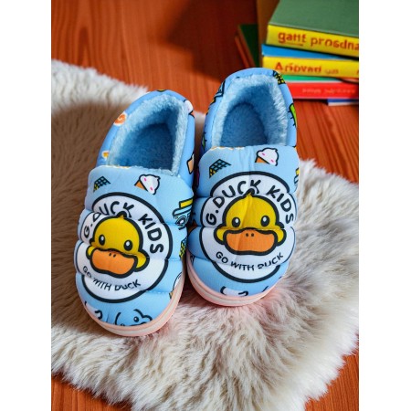 Дитячі теплі кімнатні капці FS Duck Children 32 (31) 19см Блакитний (7836)