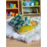 Дитячі теплі кімнатні капці-зайчики FS Warm Children 24(22)/14cm Блакитний (7839)