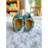 Дитячі теплі кімнатні капці-зайчики FS Warm Children 24(22)/14cm Блакитний (7839)