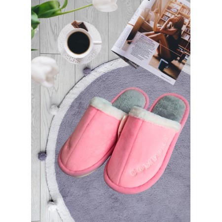 Теплые комнатные тапочки FS Classic Slipper 36 (23cсм) Розовый (7232)