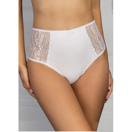 Хлопковые трусики FS Lace Cotton с кружевом XL Белый (7402)