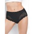 Бавовняні Трусики FS Lace Cotton з мереживом  XL Чорний (7280)
