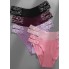 Жіночі безшовні трусики FINETOO з мереживом M Lilac (7474)